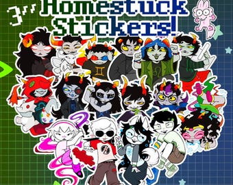 NEW: Bec, Jack, and PM! // Homestuck Sticker Packs! // 3 Inches