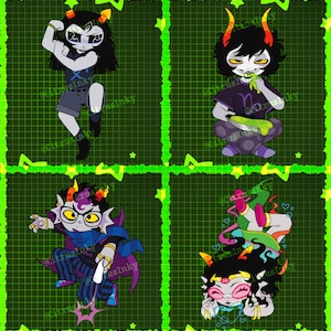 NEW: Sprites! // Homestuck Acrylic Charms! // 3.5” - Etsy