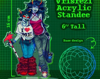 Vriska and Terezi Homestuck Acrylic Standee! // 6”