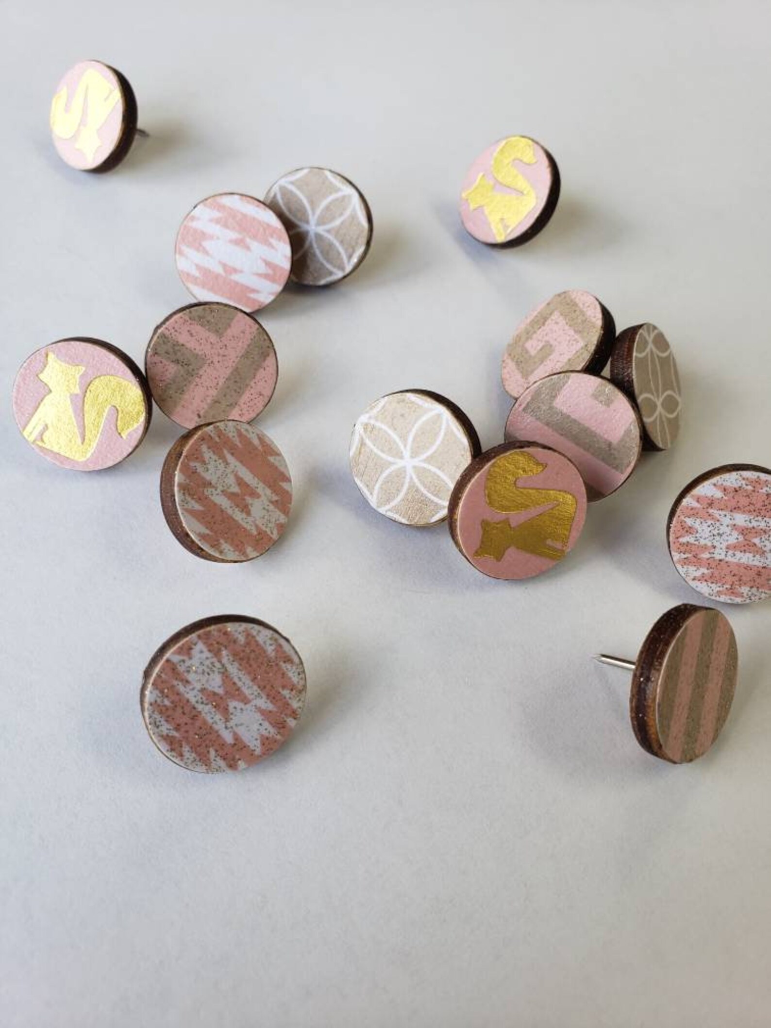 Funtacks Thumbtacks Decorative Thumb Tacks Home Office Etsy