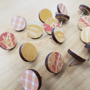 FUN-tacks: Decorative Coral Thumbtacks - Set of 16