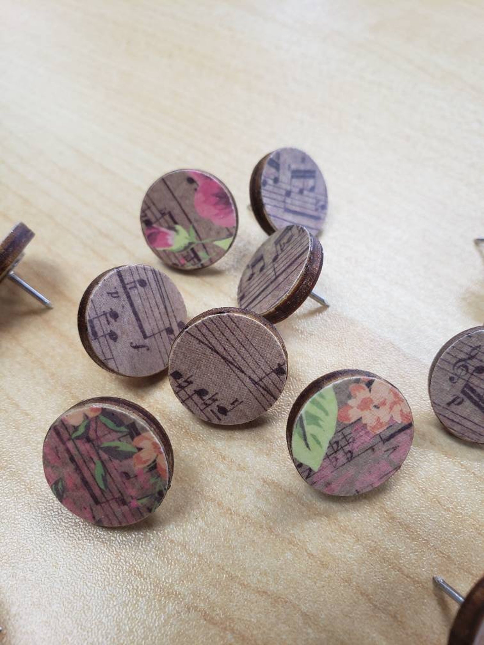 Funtacks Thumbtacks Decorative Thumb Tacks Home Decor Etsy