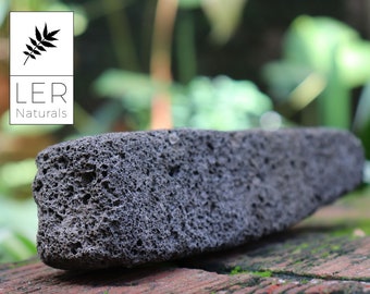 Pumice stone black, volcanic, extra large, natural