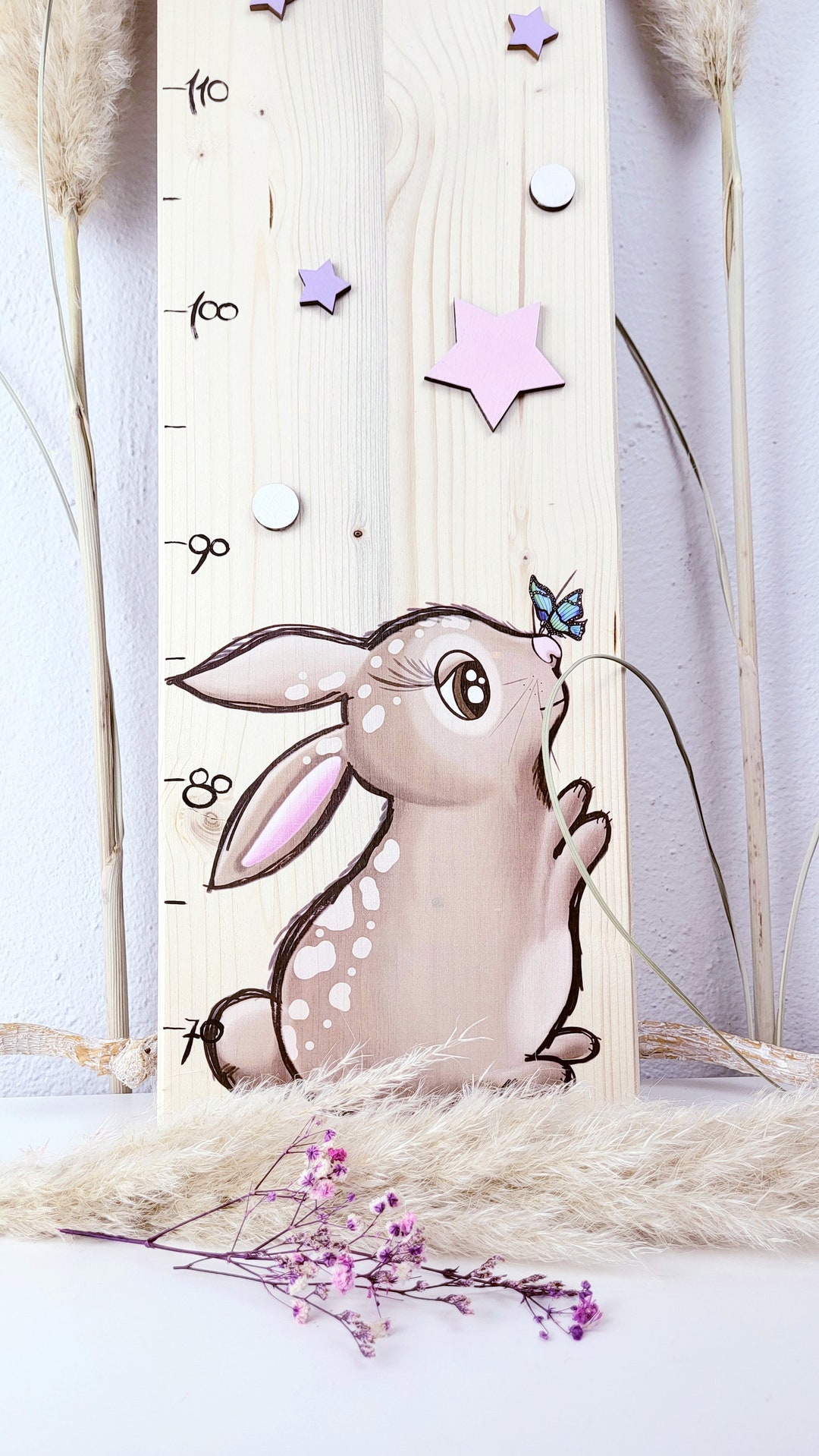 Personalized Rabbit Height Chart, Children's Height Chart, Height Chart ...