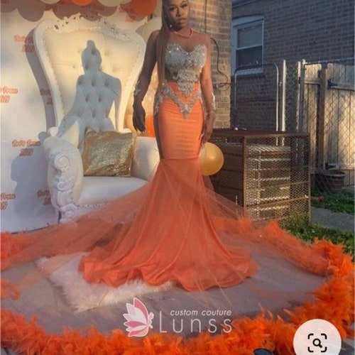 African Mermaid Prom Dress African 