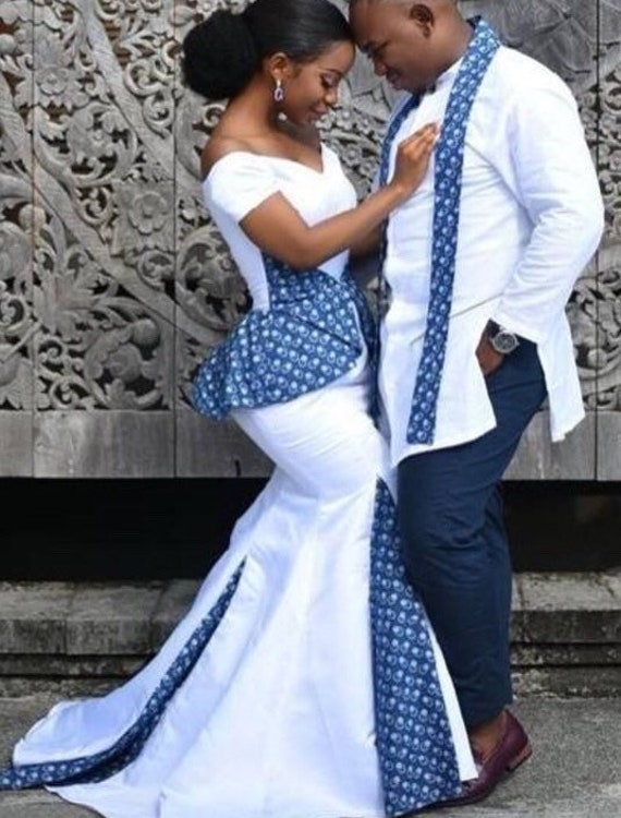 African couple dress African wedding dress couple | Etsy