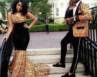 African couple dress, African wedding dress, couple dress,Ankara party dress, African clothing for women,party couple dress, couple outfit