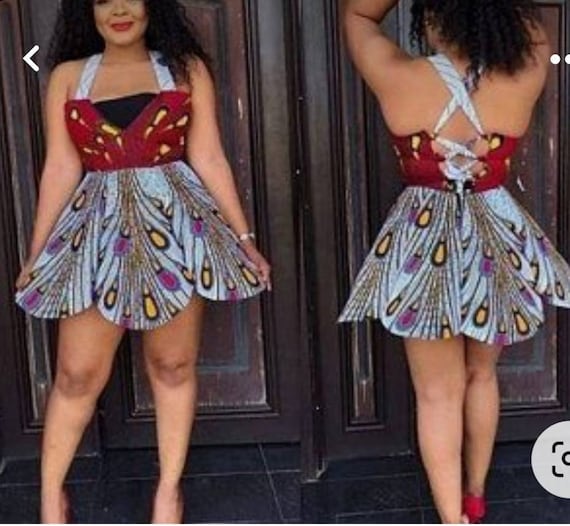 Ankara hot sale skater dresses