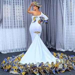 African print Floor Dress,African party dress,African clothing for women,Ankara women dress, African wedding dress,Ankara prom dress