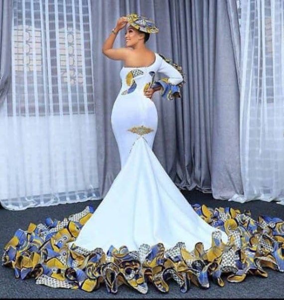 African Dashiki Print Turkey Dresses Women Wedding Party Evening