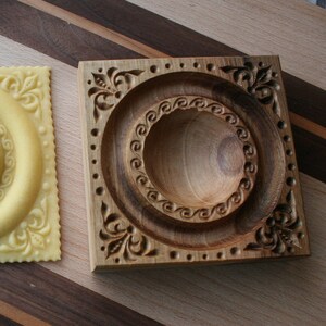 Ravioli board, Fresh Pasta board, Filled cookie wooden  Board, double filling, lily pattern