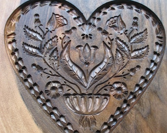 Gingerbread mold, Honey cake mold, springerle, spekulatius wooden mold, hand carved