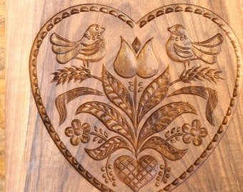Gingerbread mold, Honey cake mold, springerle, spekulatius wooden mold, hand carved