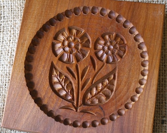 Gingerbread mold, Honey cake mold, springerle, spekulatius wooden mold, hand carved