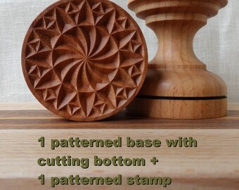 CORZETTI PASTA STAMP set - 1 base + 1 stamp (choose 1 from 10 varieties) wooden, perfect for cookies too