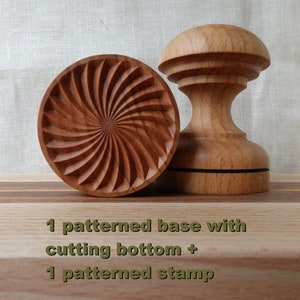 CORZETTI PASTA STAMP set- 1 base + 1 stamp (choose 1 from 9 varieties) wooden, perfect for cookies too