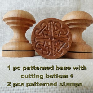 CORZETTI PASTA STAMP set - 1 base + 2 stamps (choose 2 from 9 varieties) wooden, perfect for cookies too