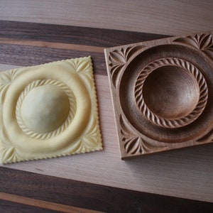 Leaf Pattern Ravioli wooden Board, Double Filling