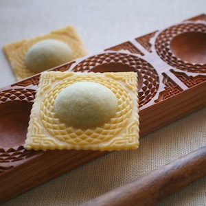 Ravioli board, Fresh Pasta board, Filled cookie wooden Board, Braid pattern image 1