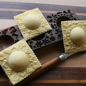 Ravioli board, Fresh Pasta board, Filled cookie wooden  Board, Xmas pattern