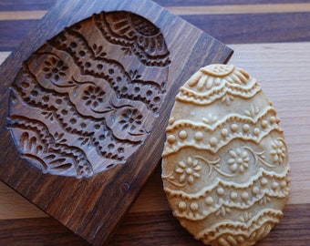 Gingerbread mold, Honey cake mold, springerle, spekulatius wooden mold, hand carved- Easter egg