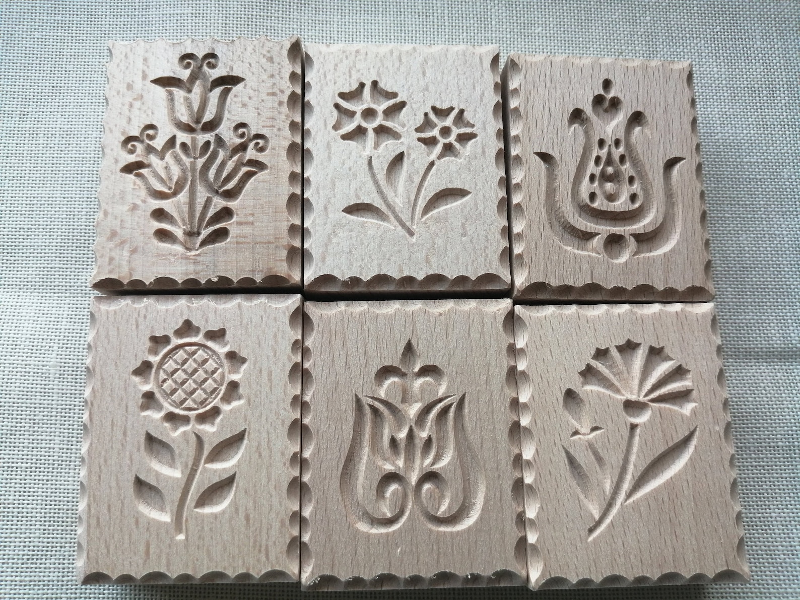 6 Pcs Cookie Stamp Biscuit Stamp Biscuit Cookie Mold Etsy
