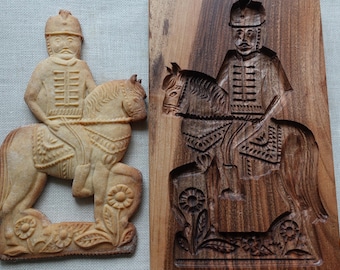 Gingerbread mold, Honey cake mold, springerle, spekulatius wooden mold, hand carved (Knight)