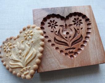 Gingerbread mold, Honey cake mold, springerle, spekulatius wooden mold, hand carved
