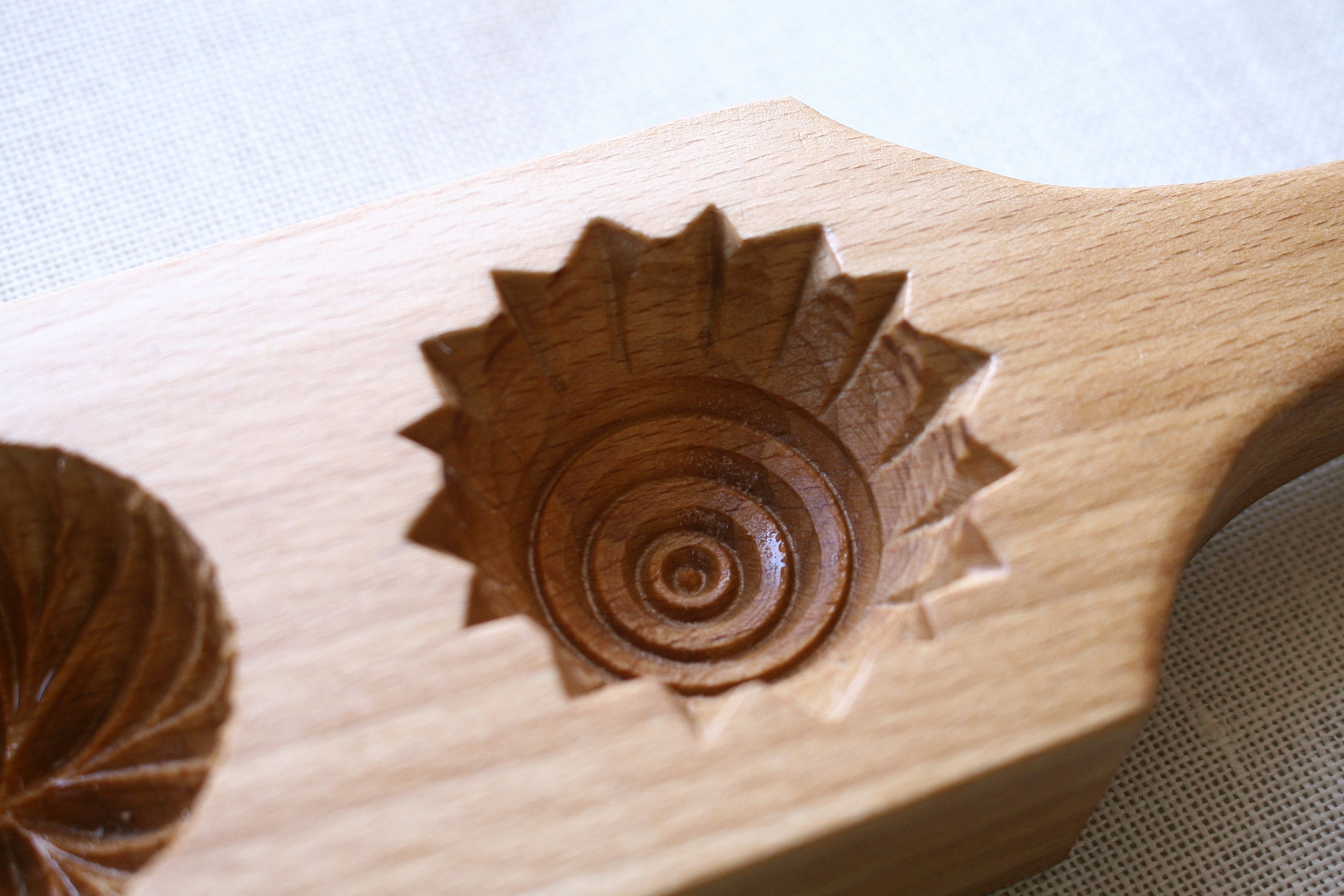 Old Handcarved Wooden Mooncake Mold