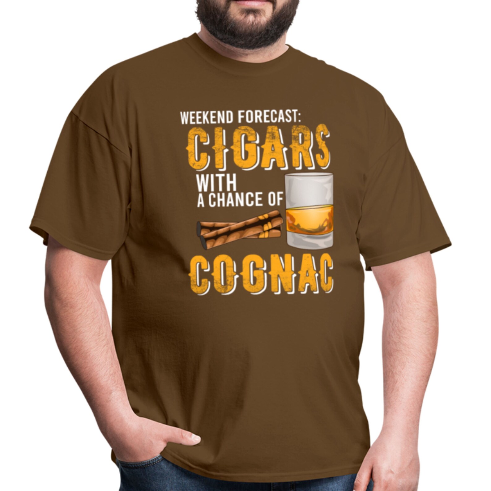 Weekend Forecast Cigars With Chance of Cognac Gifts Unisex Etsy UK