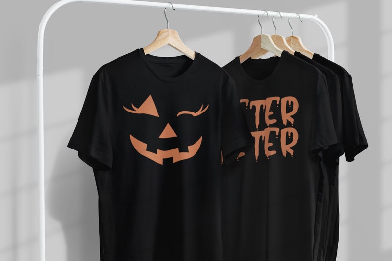 Couples Halloween Peter Peter Pumpkin Eater Unisex Classic T-Shirt, Couples Costume, Matching Couples Shirts image 6