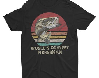 World's Okayest Fisherman Unisex T-Shirt