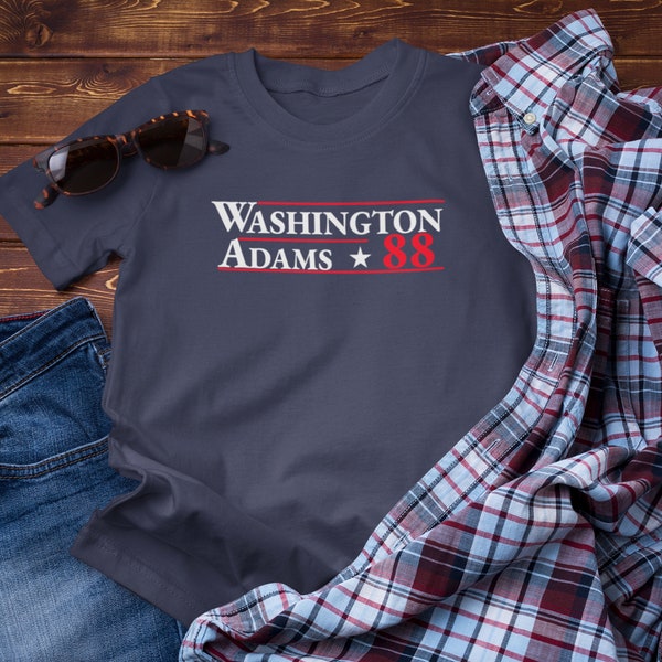 George Washington John Adams 1788 Retro President Campaign Unisex Classic T-Shirt