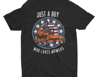 Just A Boy Who Loves Mowers Unisex T-Shirt