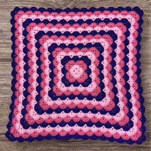 handmade baby blanket, crochet baby blanket, rainbow baby blanket, baby shower gift, baby afghan, granny square blanket, baby baptism gift