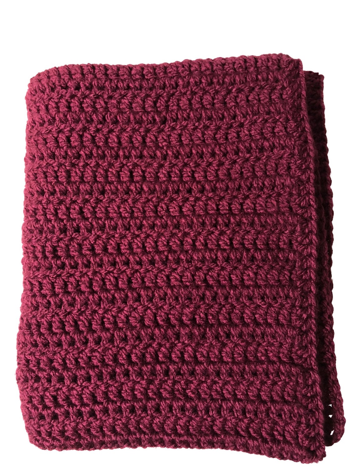 Maroon Throw Blankets, Homemade Blankets, Chunky Afghan, Crochet Throw