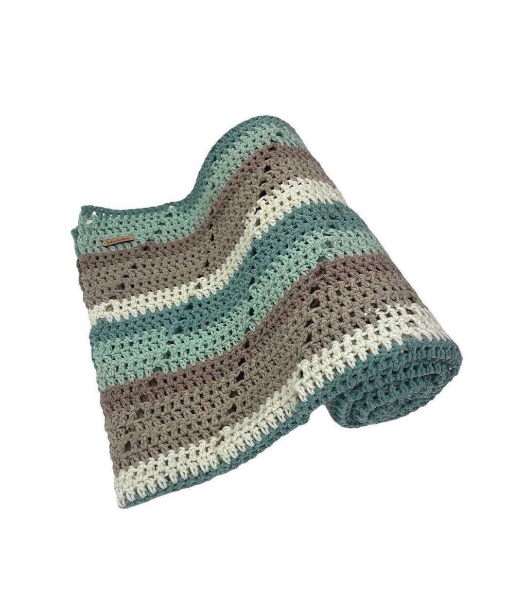 Crochet Baby Blanket Striped Swaddle Blanket Boy Crib Etsy