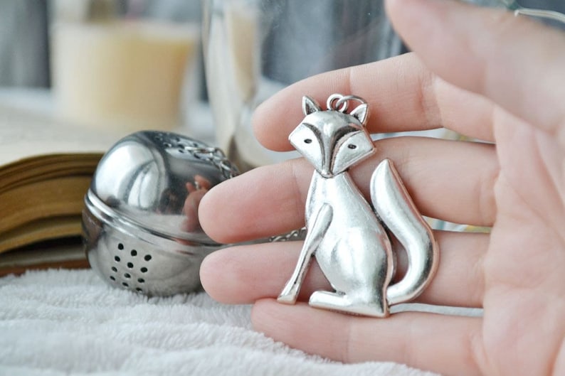 Fox Tea Ball Infuser: Silver Animal Tea Strainer Pendant - Etsy