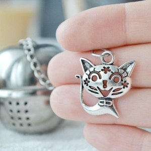 Cat tea infuser with chain Tea Diffuser for Organic loose leaf tea infuser gift Mother&#39;s day gift