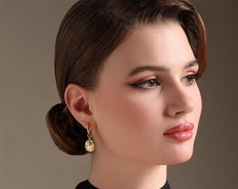 Boucles d'oreilles Ocean Vibe | Perle d'eau douce | Acier plaqué or 18 carats