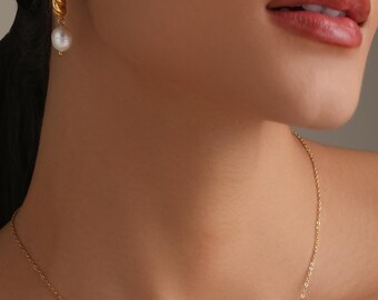 Pendentif coeur sur coeur | Plaqué or 18 carats | Acier inoxydable