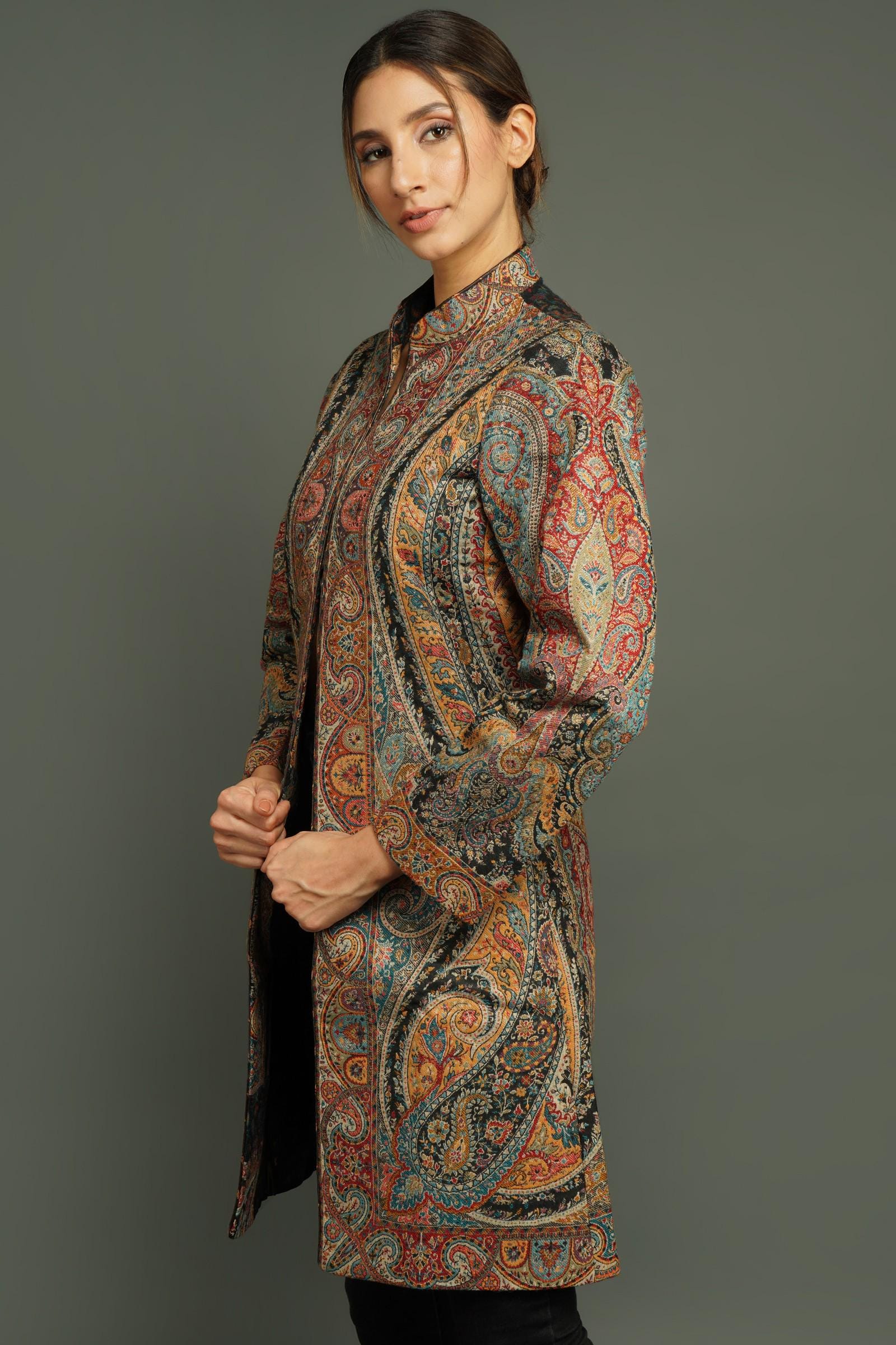 Women's Paisley Print Casual Jacket main image 1