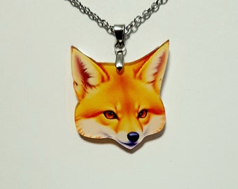 FOX NECKLACE, surgical stainless steel