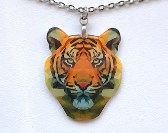 TIGER NECKLACE - surgical stainless steel 316L (hypoallergenic necklace)