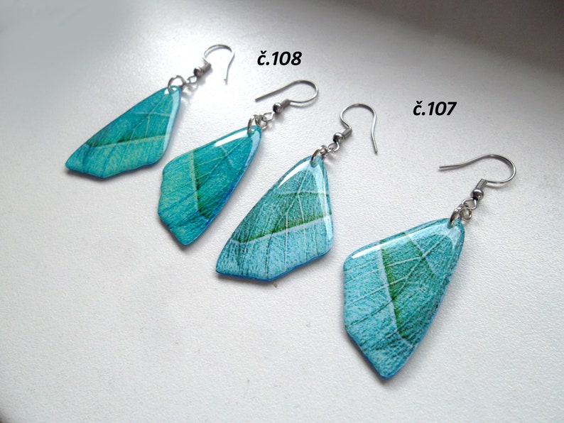 fantasy earrings green color Butterfly Wings Earrings blue surgery steel Butterfly Wings Jewelry crystal resin colorful earrings