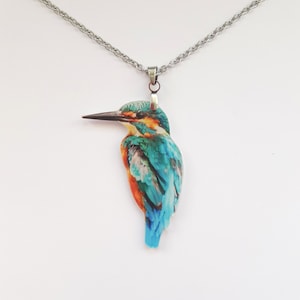 KINGFISHER necklace, surgical stainless steel