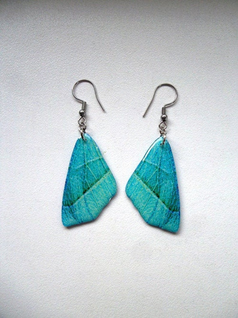 fantasy earrings green color Butterfly Wings Earrings blue surgery steel Butterfly Wings Jewelry crystal resin colorful earrings