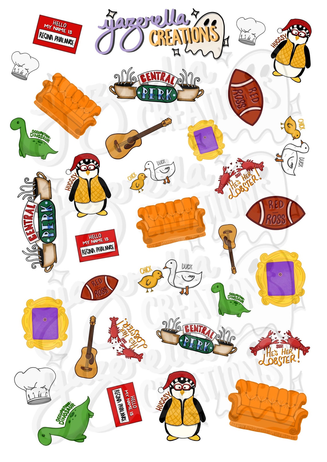F.R.I.E.N.D.S Sticker Sheet Friends stickers Journal | Etsy