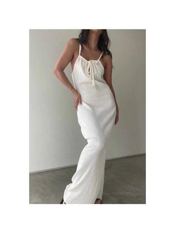 White Dress/ Holiday Dress/ Womens Maxi Dress/ Vacation Dress/ Dinner Dress  - Etsy