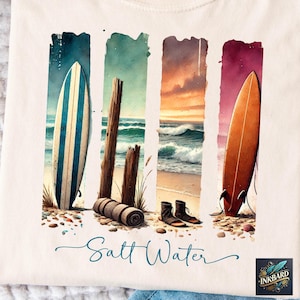 Surfing Surf&#39;s Up Beach Wave Summer Vibes Surf Board Bum Surfer Sublimation Shirt Design, PNG Instant Digital Download Only, Tshirt